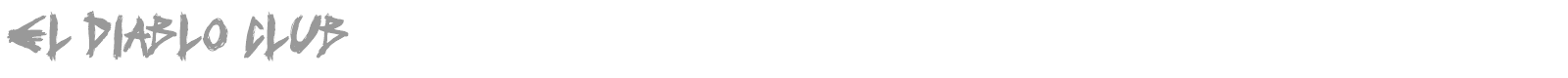 El Diablo Club font preview